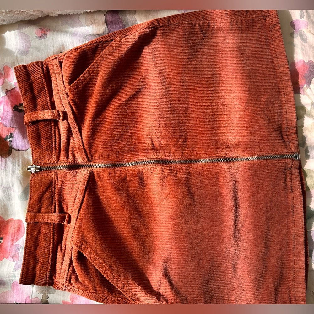 Orange Corduroyed Skirt Women’s